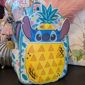 Loungefly x Stitch Pineapple Cosplay Mini Backpack Tropical Print